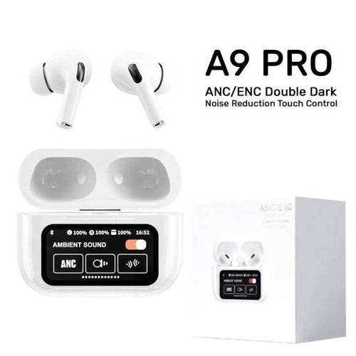 Airpods A9 Pro – Anc & Enc Noise Reduction, Touch Control, Boosted Bass, Wireless Earbuds For Android & Ios - Bhazura 