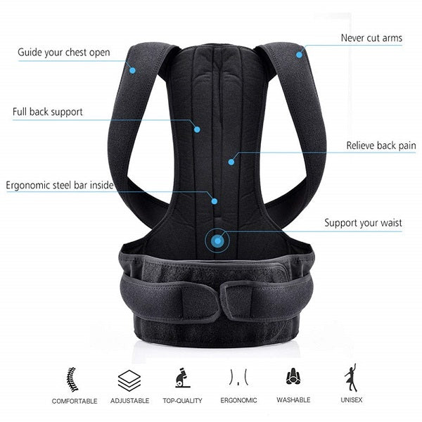 Back Pain Relief Posture Corrector Belt - Bhazura 