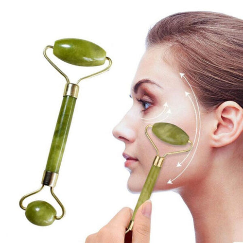 Flawless Jade Roller With Guasha (marble Stone) Stimulates Healthier Skin - Bhazura 